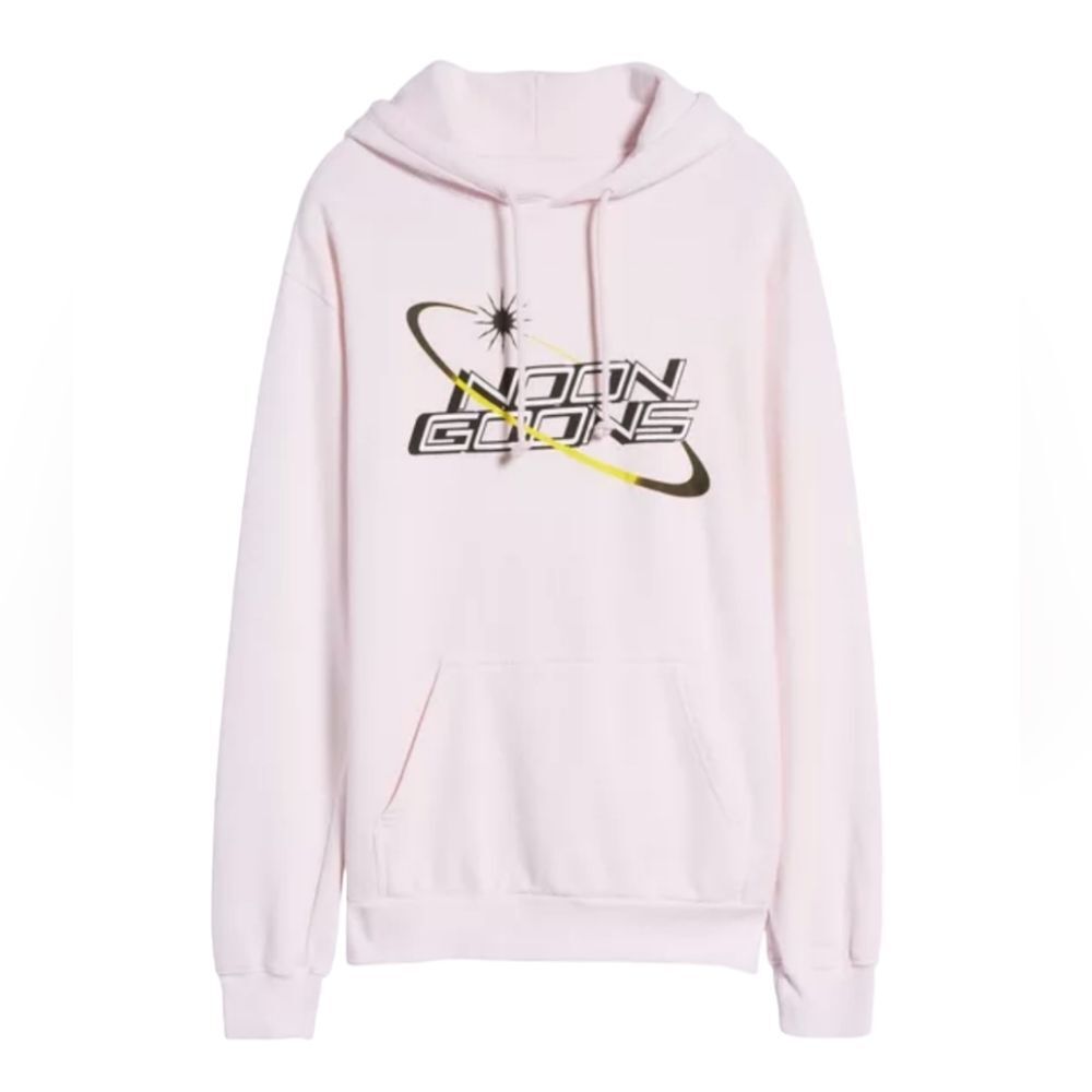 NWOT Noon Goons Orbit Graphic Logo Hoodie in Light Pink Sz XS